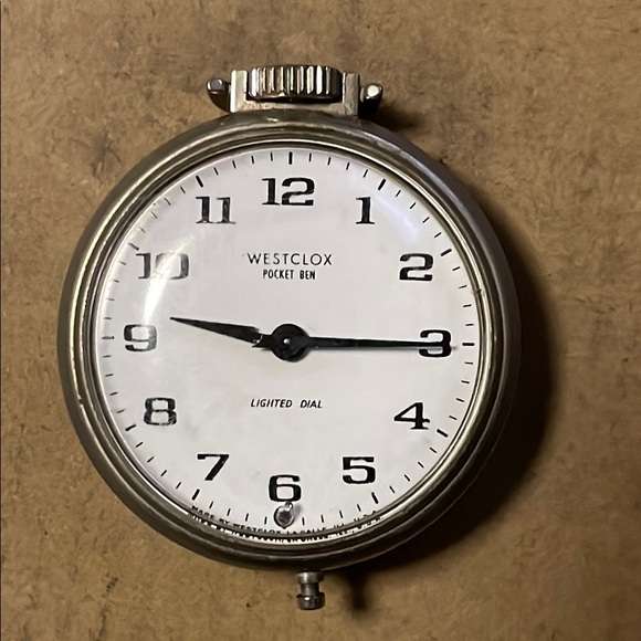 Westclox Pocket Watch with White Lighted Dial (NOT WORKING) - Picture 3 of 6